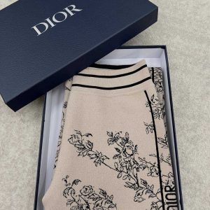 Copy AAA+ Dior Clothing Pants Pink Rose Cashmere Wool Winter Collection AC12850