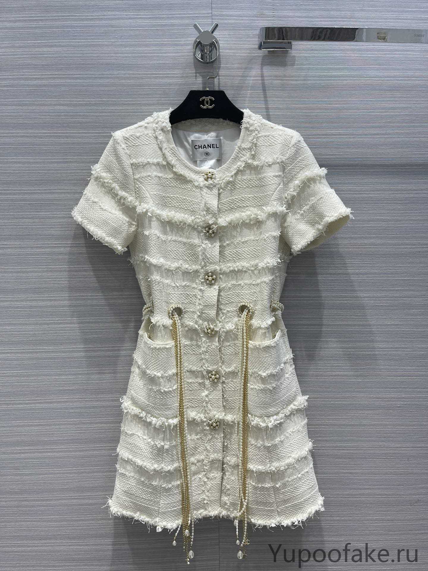 Chanel Clothing Dresses Online From China Designer White Weave Vintage