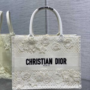 Dior Tote Bags Embroidery Lace